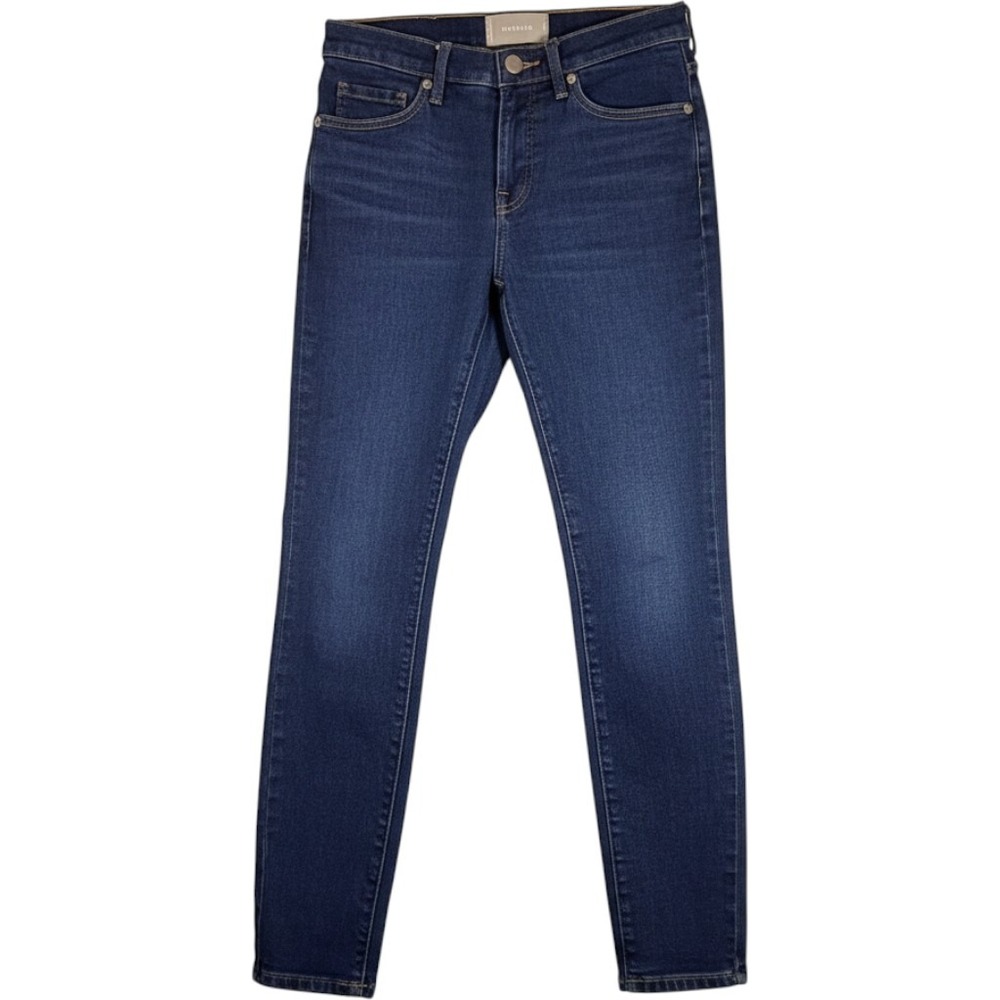 Everlane Womens Mid Rise Skinny Jeans Dark Indigo Blue Size 27 Regular RN139393